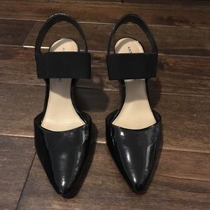Antonio Melani black leather heels. 8, look great!